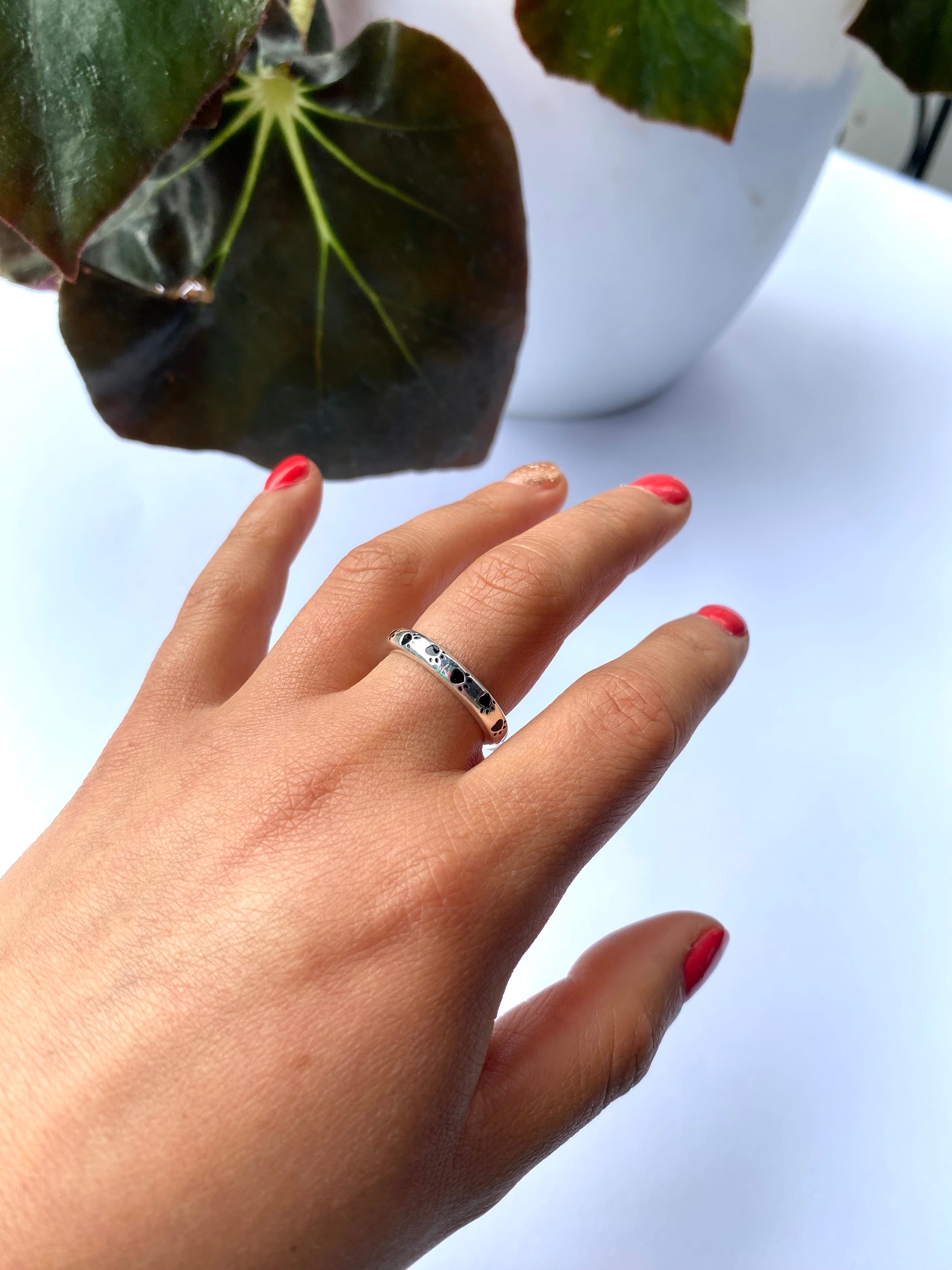 Anillo patitas talla #16