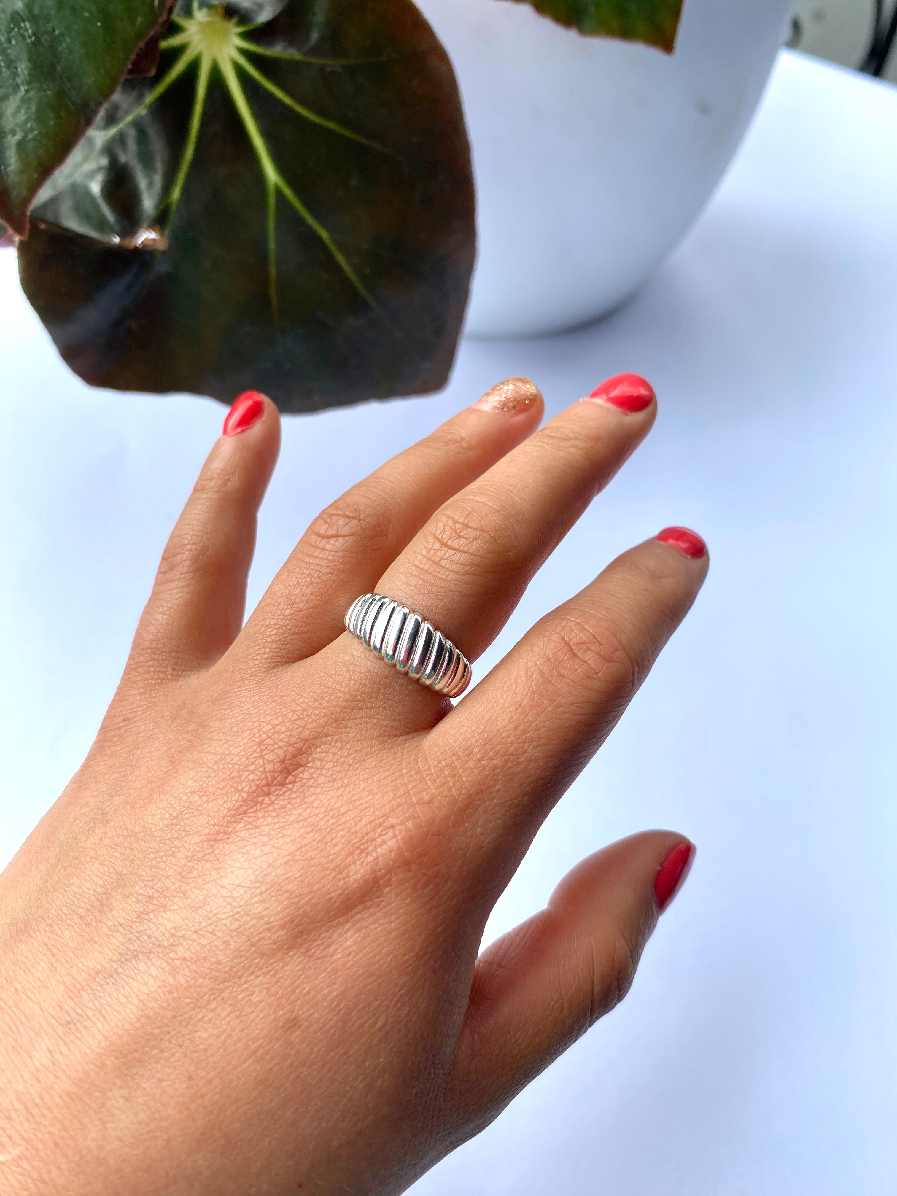 Anillo plata lisa talla #13