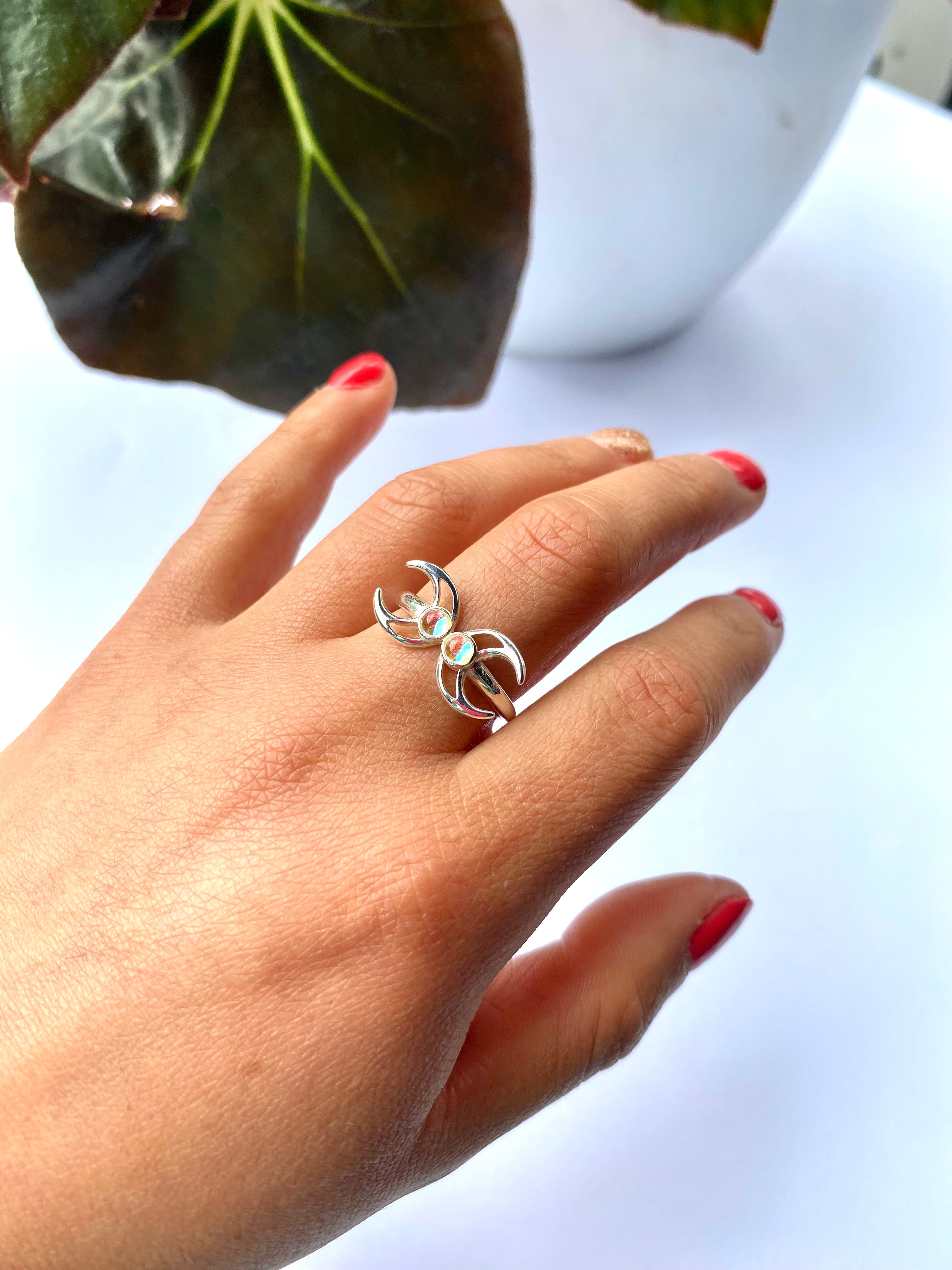 Anillo lunas talla #16
