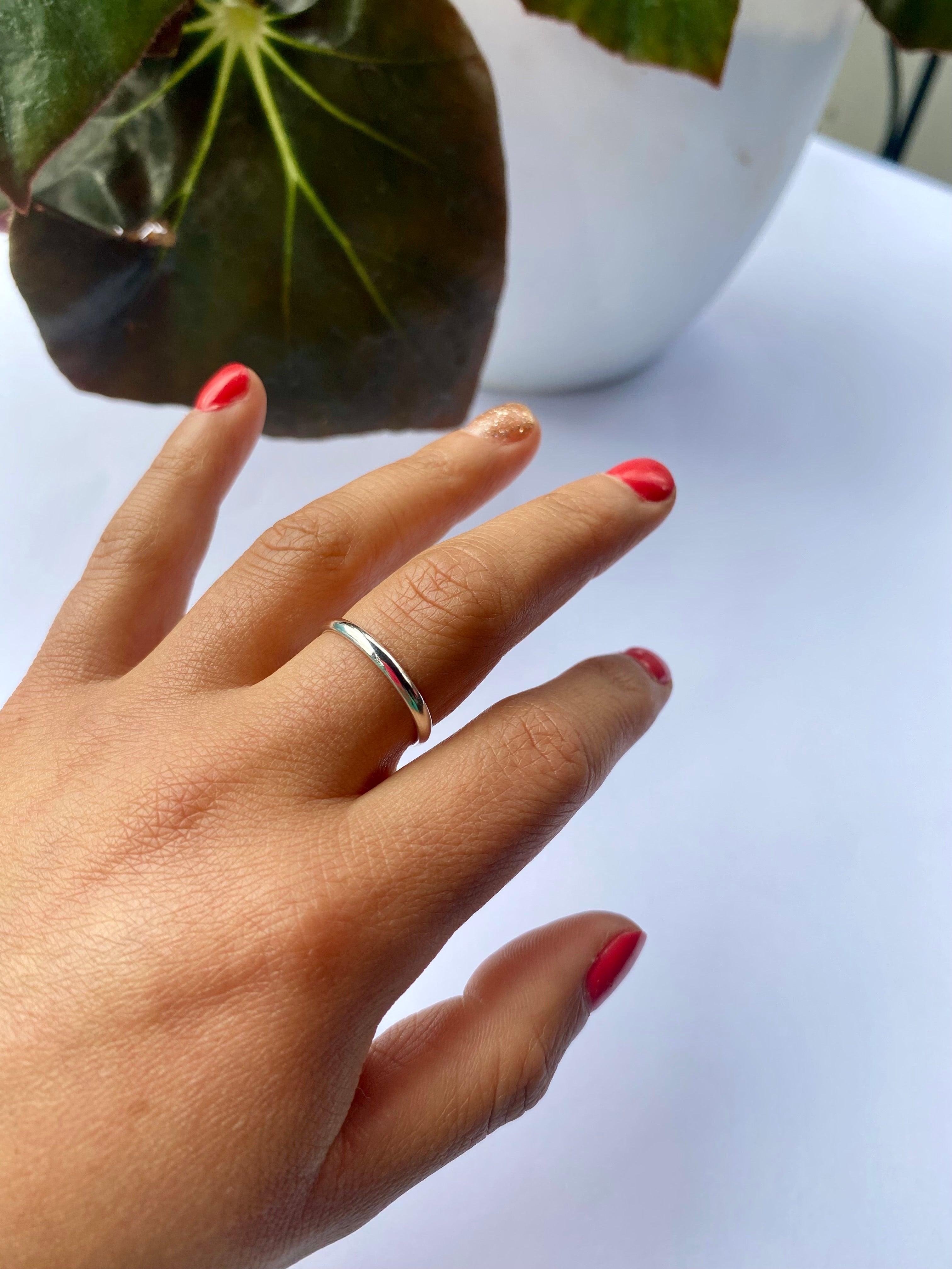 Anillo liso talla #16