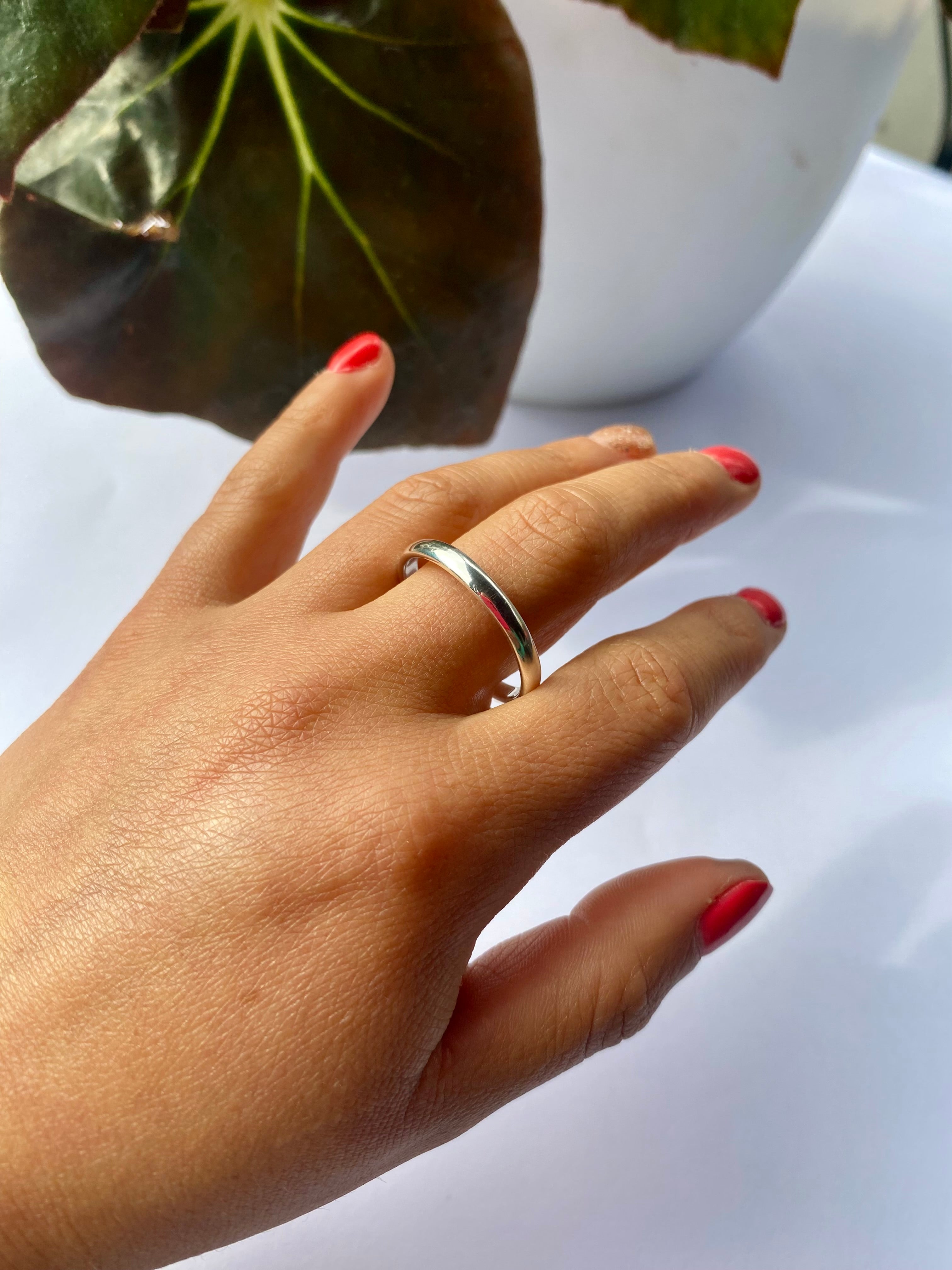 Anillo liso talla #29