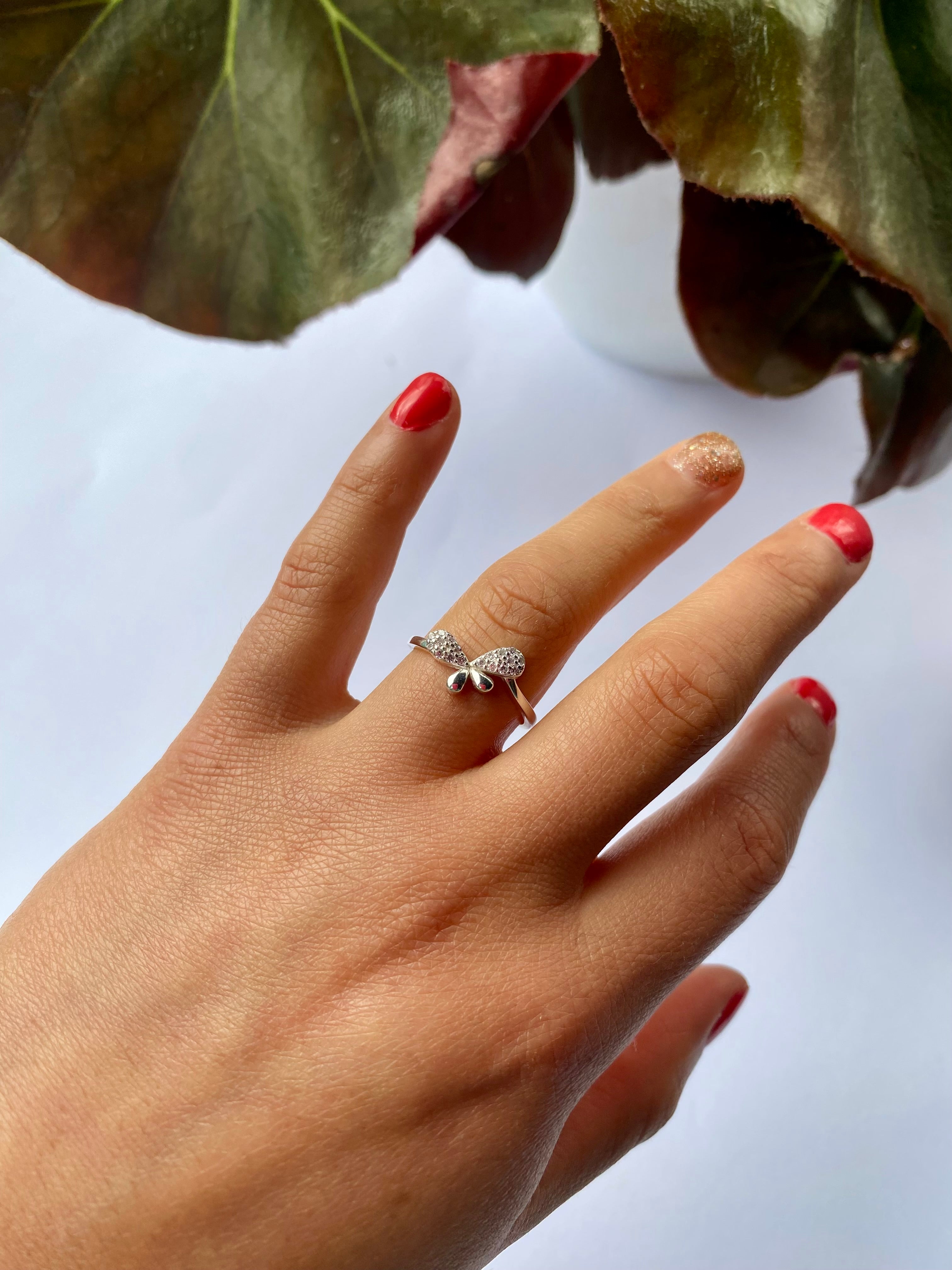 Anillo mariposa talla #14