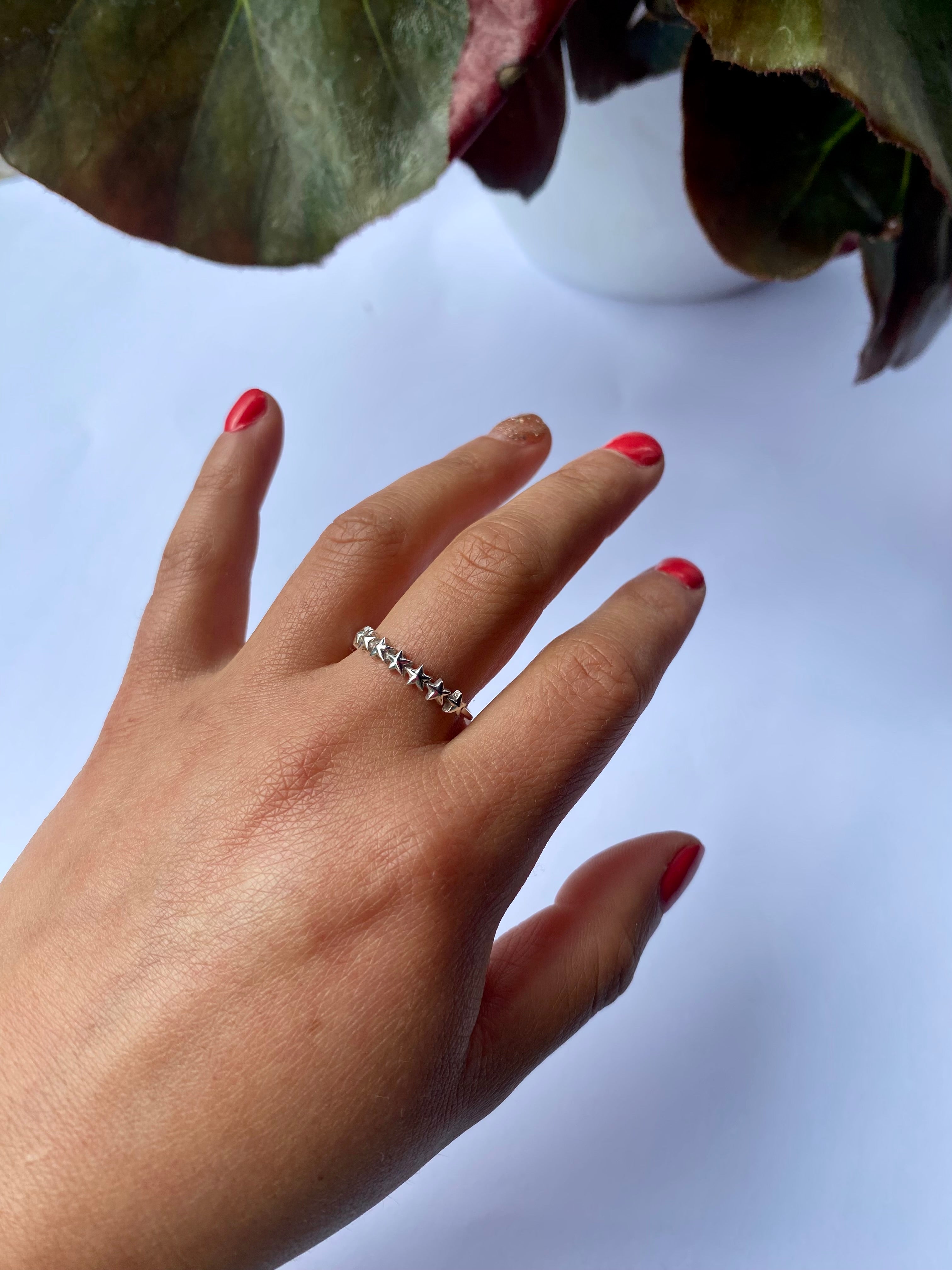 Anillo estrella talla #21