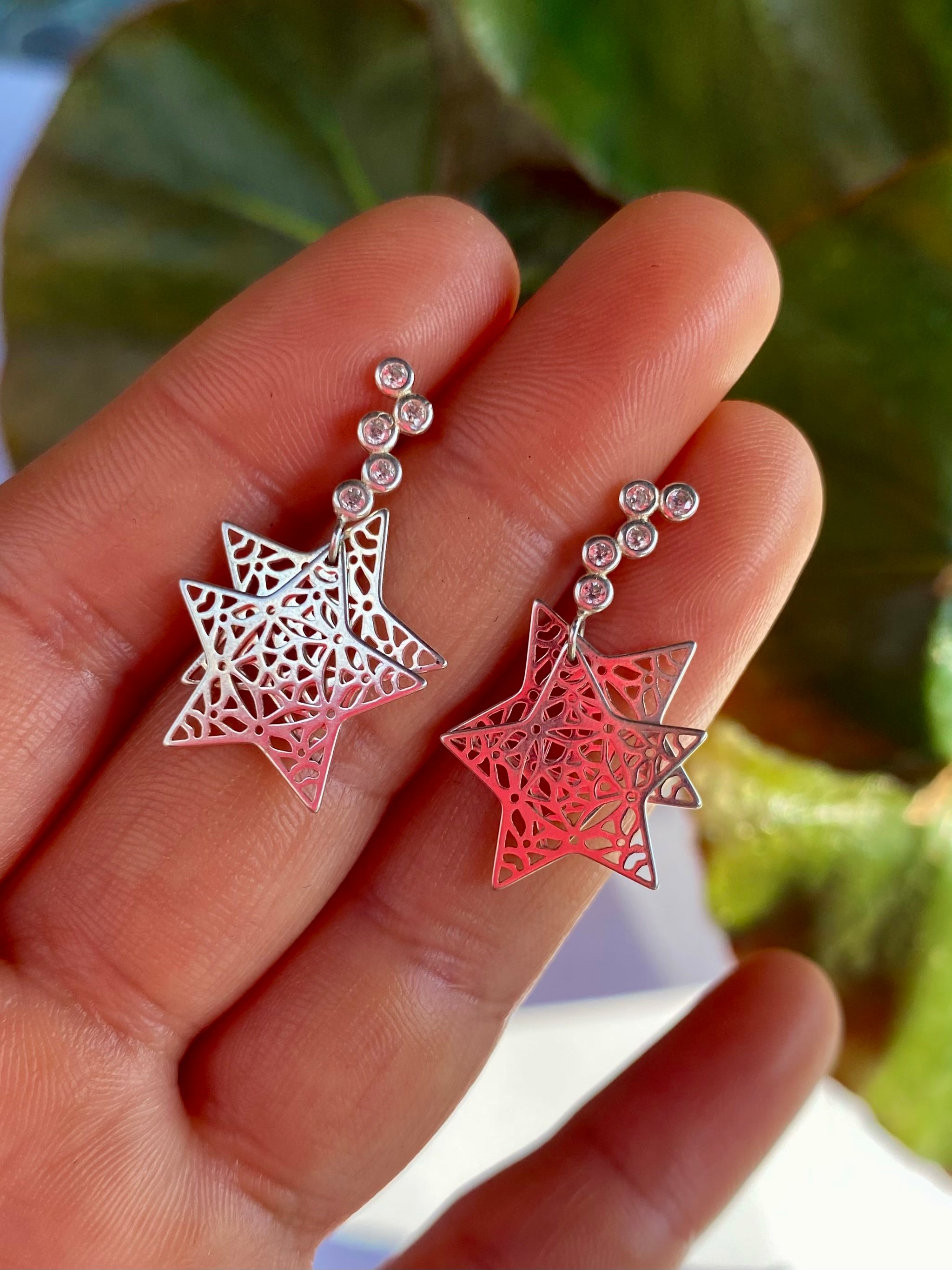 Aros largos estrella